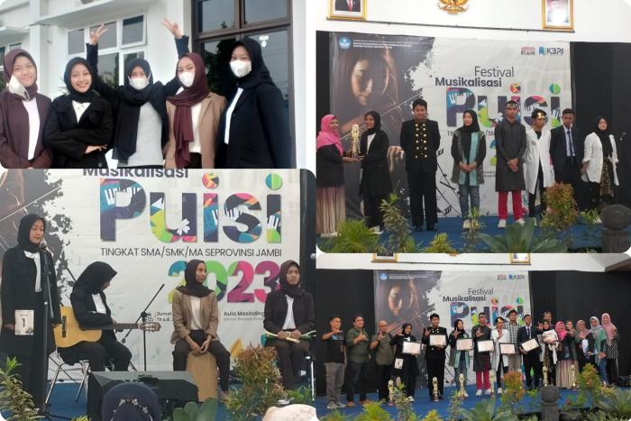 MAN 1 Muaro Jambi Juara Favorit Lomba Musikalisasi Puisi Tingkat Provinsi Jambi