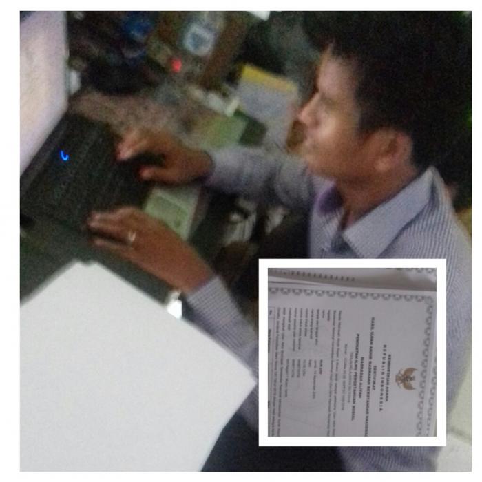 Sertifikat Hasil Ujian Akhir Madrasah Berstandar Nasional  Mansamuja Telah Dicetak