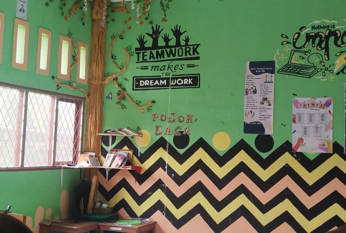 Kelas XII C MAN 1 Muaro Jambi Hadirkan Taman Bacaan di Sudut Kelas