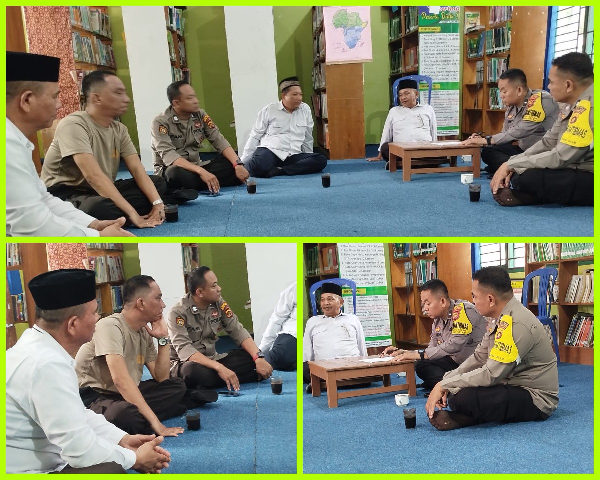 Maraknya Tawuran dan Siswa Tidak Sampai Ke Sekolah, Personel Polsek Sungai Gelam Turun Madrasah