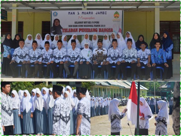 Peringatan HUT ke 74 PGRI dan HGN 2019 di MAN 1 Muaro Jambi Peringatan HUT ke 74 PGRI dan HGN 2019 di MAN 1 Muaro Jambi