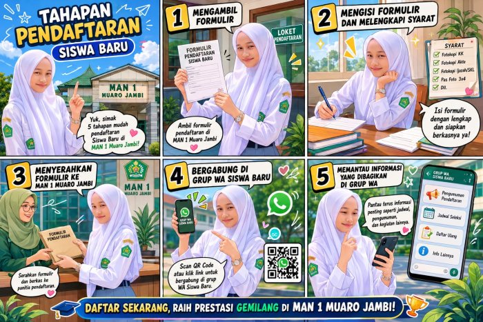 MAN 1 Muaro Jambi Masih Buka Pendaftaran Siswa Baru Tahun Pelajaran 2026/2027