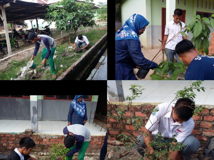 Kamad Ciptakan Nuansa Asri di Madrasah