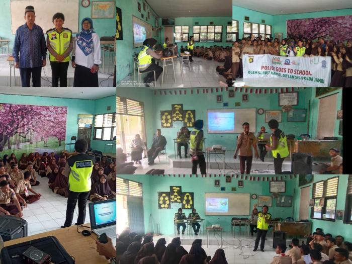 Polda Jambi Sosialisasikan Keselamatan Berlalin Polda Jambi Sosialisasikan Keselamatan Berlalin