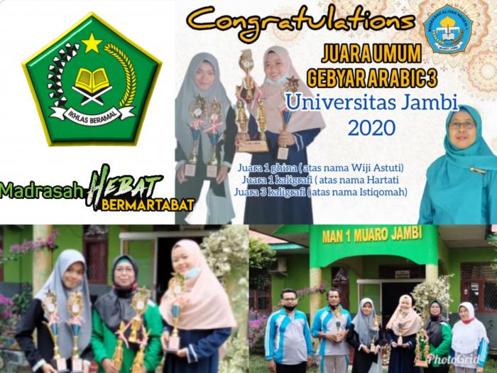 MAN 1 Muaro Jambi Boyong Piala Juara Umum dari Universitas Jambi