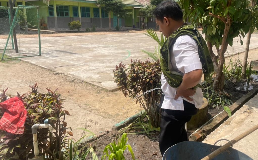 Wali kelas Pantau Tanaman yang Sudah Ditanam Terawat Wali kelas Pantau Tanaman yang Sudah Ditanam Terawat