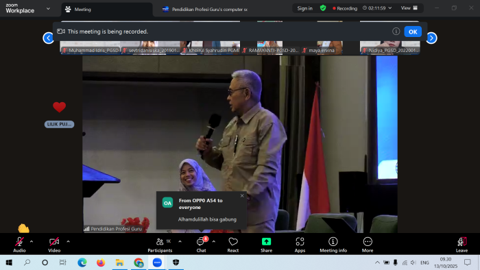 Mahasiswa PPG UNJA Asal MAN 1 Muaro Jambi Ikuti Kuliah Umum Inspiratif