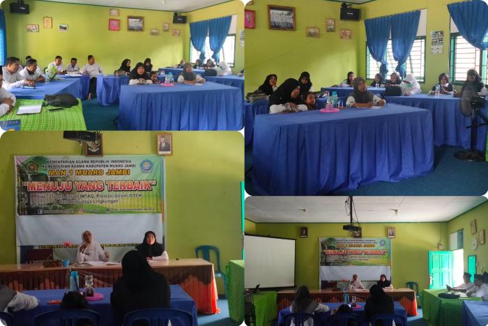 Kepala Madrasah Pimpin Rapat Pelaksanaan Persiapan Kegiatan Semester Genap. 