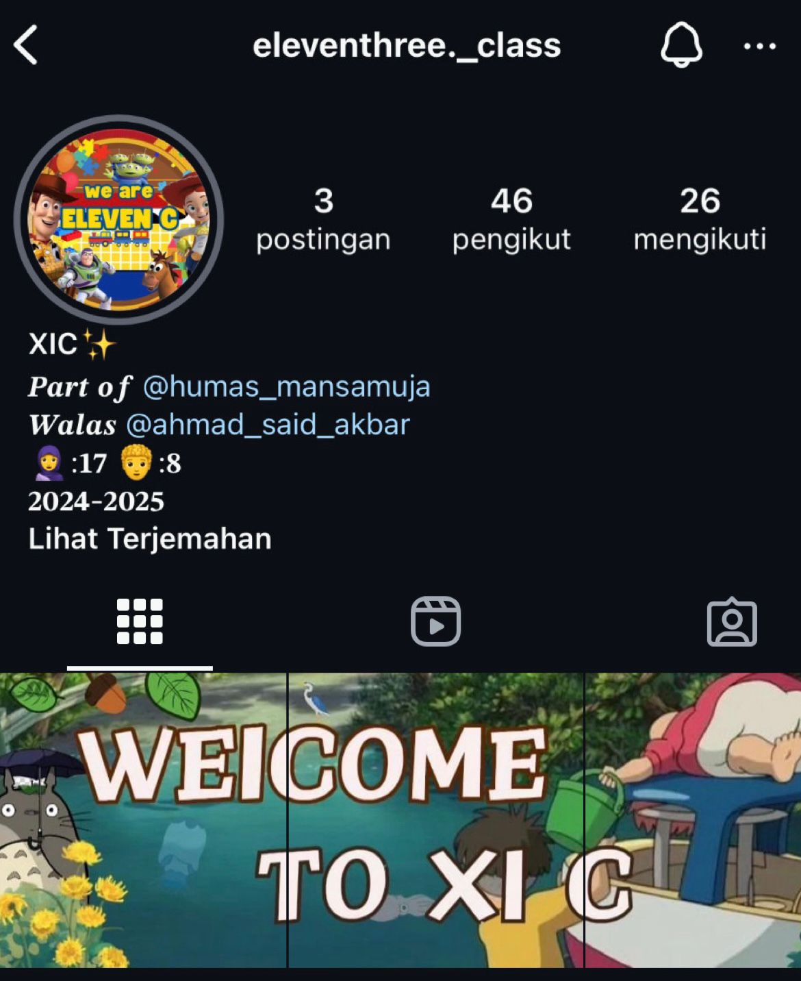 Siswa XIC Membuat Instagram Kelas