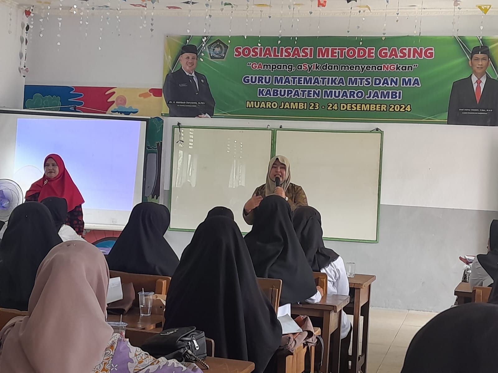 Tiga Guru Matematika MAN 1 Muaro Jambi Ikuti Pelatihan Gasing
