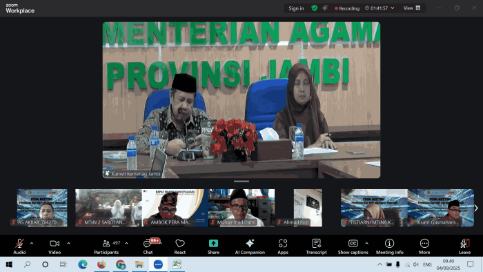 Kepala Kanwil Kemenag Jambi Ingatkan Guru untuk Tegakkan Kode Etik