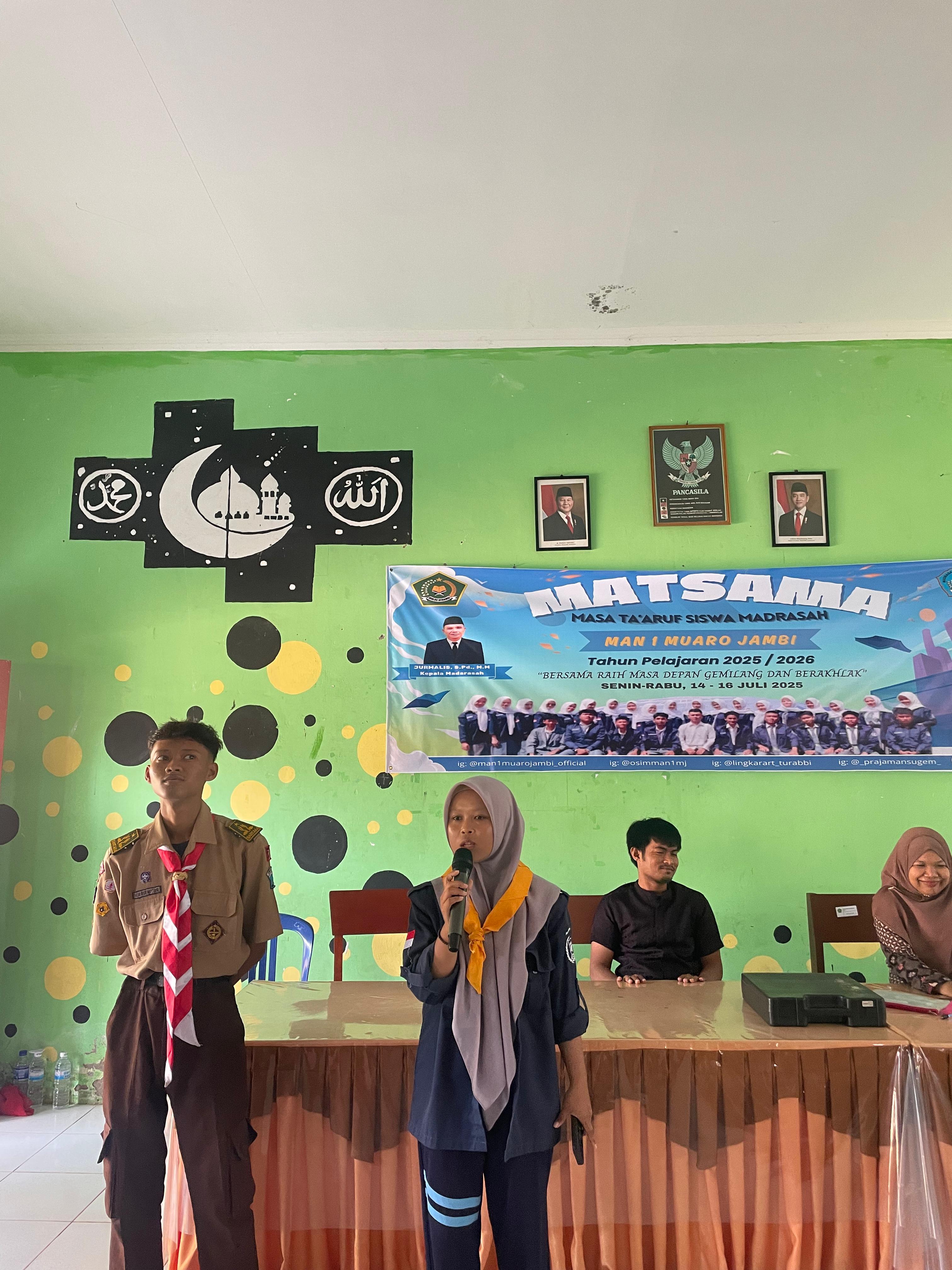 Randi Oktarino Sampaikan Ekskul PMR MAN 1 Muaro Jambi