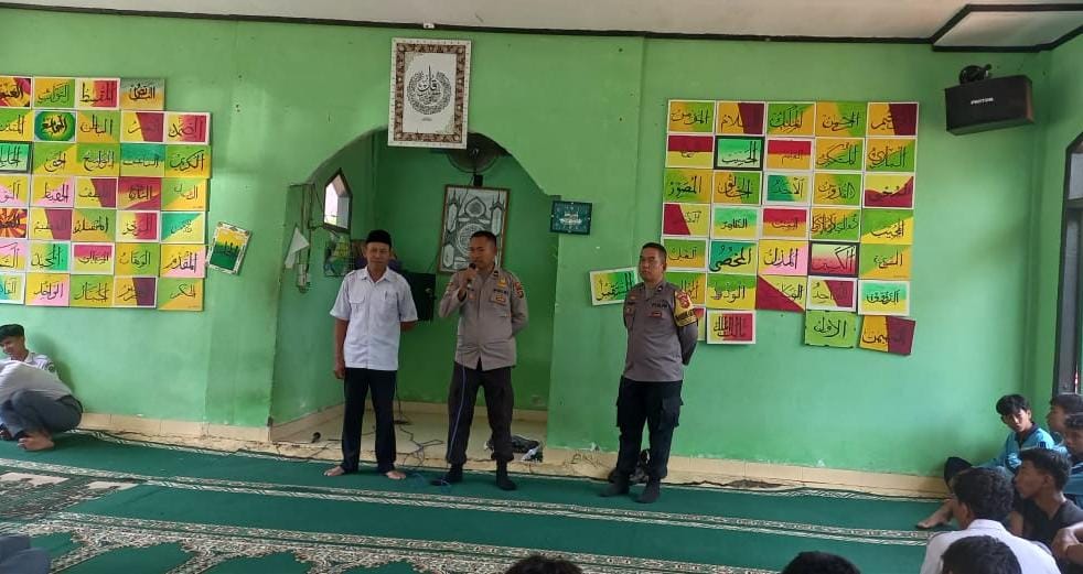 Polsek SUngai Gelam Sosialisasi Larangan Knalpot Brong di MAN 1 Muaro Jambi
