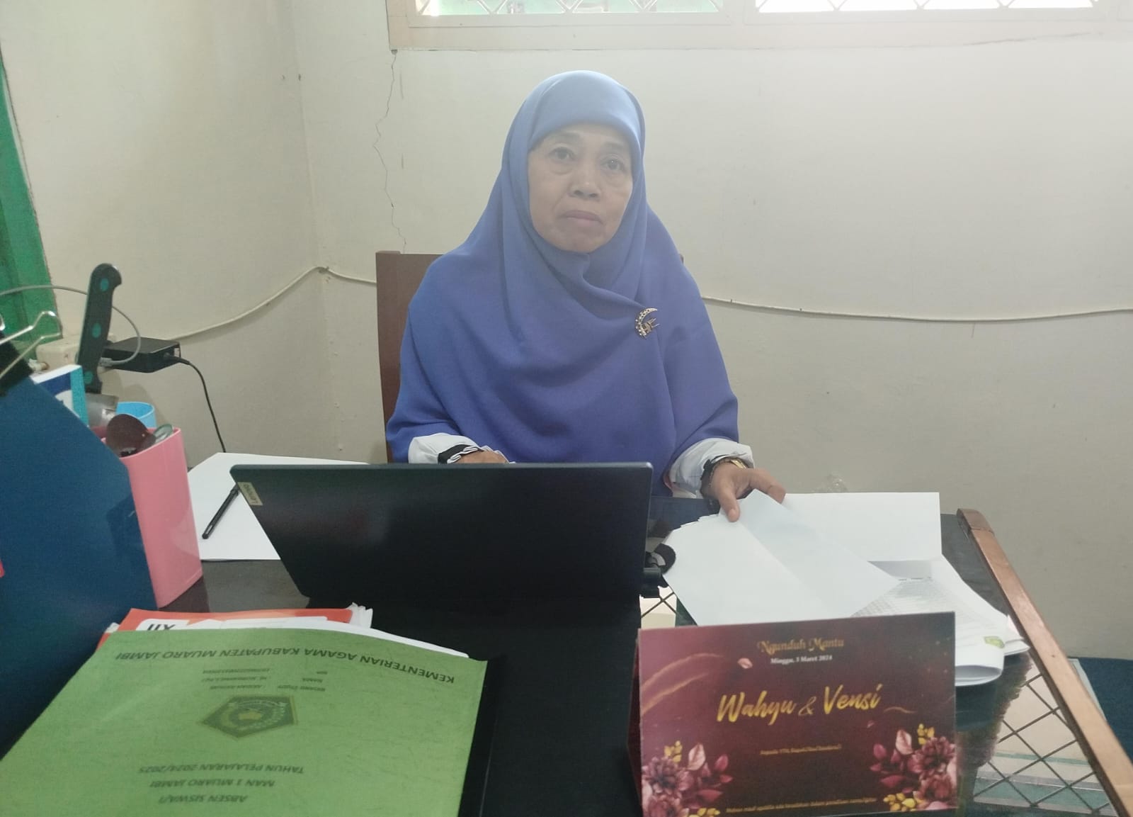 Nurgayah Guru Akhidah AKhlaq Siapkan Agenda Pembelajaran