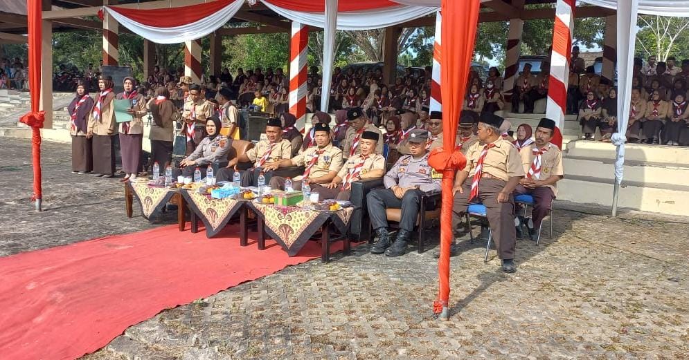 Kamabigus MAN 1 Muaro Jambi Ikuti Upacara di Buper Sungai Gelam