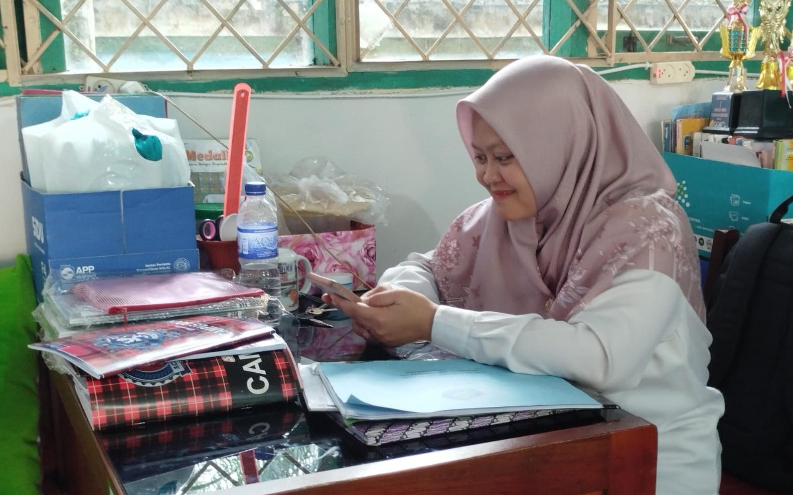 Sri Mahmudah Wali Kelas XA Mengikuti Supervisi 