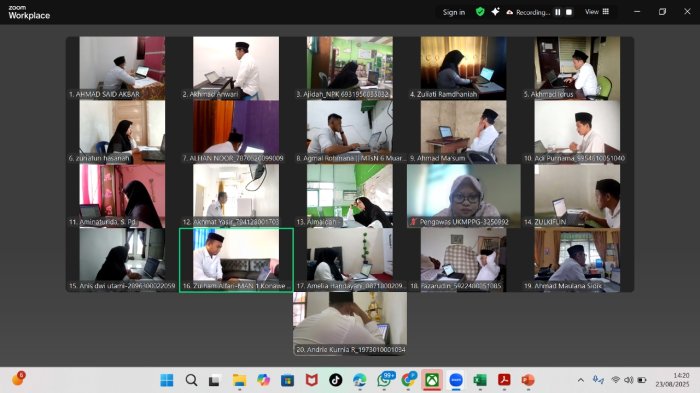 Akbar Peserta PPG Batch 2 Kemenag 2025 Ikuti Ujian Pengetahuan Secara Daring