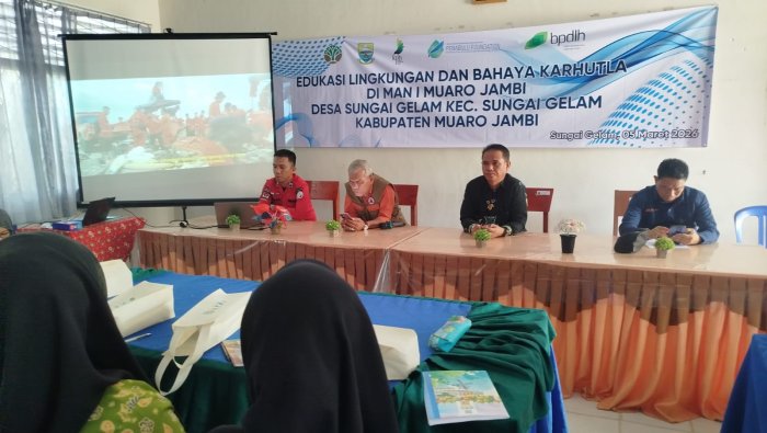 BPBD Muaro Jambi Sosialisasikan Pencegahan Karhutla di MAN 1 Muaro Jambi