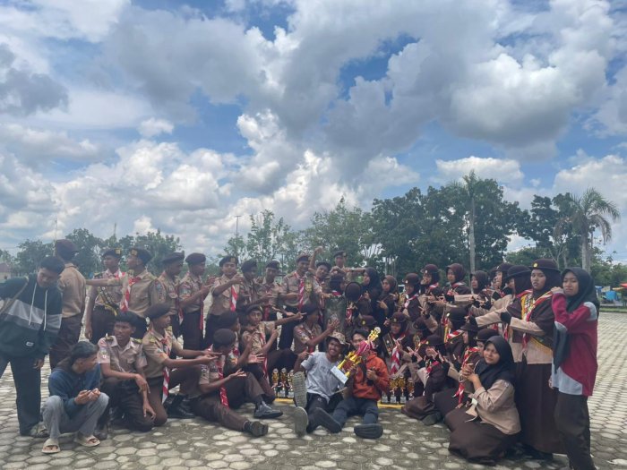 Semangat Tak Padam, Pramuka MAN 1 Muaro Jambi Pertahankan Tahta Juara