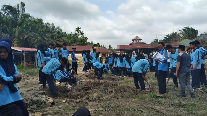Kokurikuler MAN 1 Muaro Jambi Lanjutkan Program Pertanian, Siswa Tanam Kacang Panjang Kokurikuler MAN 1 Muaro Jambi Lanjutkan Program Pertanian, Siswa Tanam Kacang Panjang