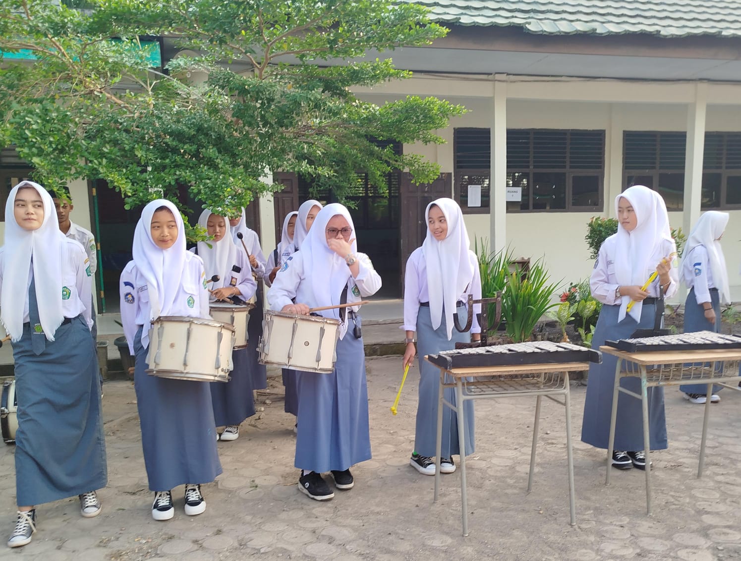 Tim Drumband Genta Bahana Mahardika Intens Latihan Jelang HUT RI