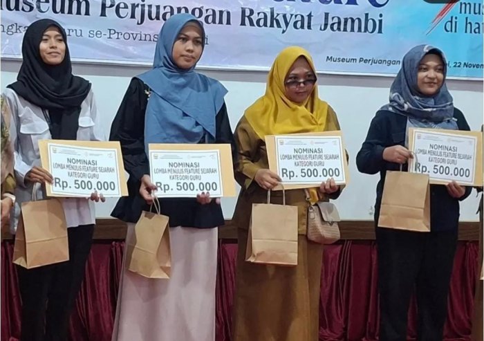 Suci Intan Maulia Raih Penghargaan Menulis Future di Museum Perjuangan Jambi